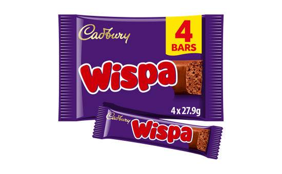 Cadbury Wispa Chocolate Bar 4 Pack 111.6g