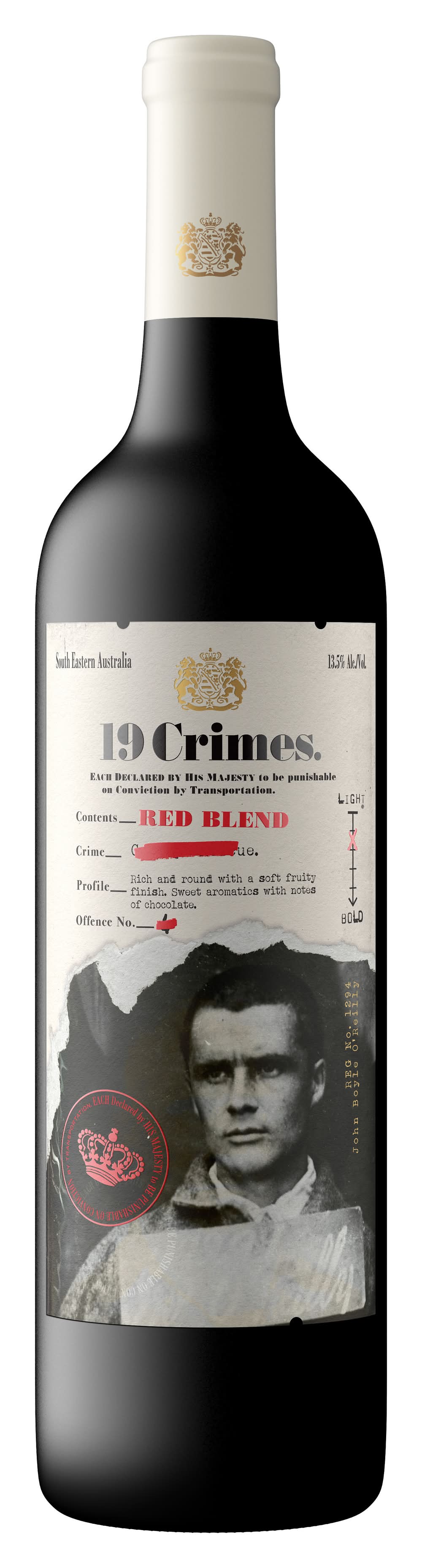 19 Crimes Red Wine, 2015 (750 ml)