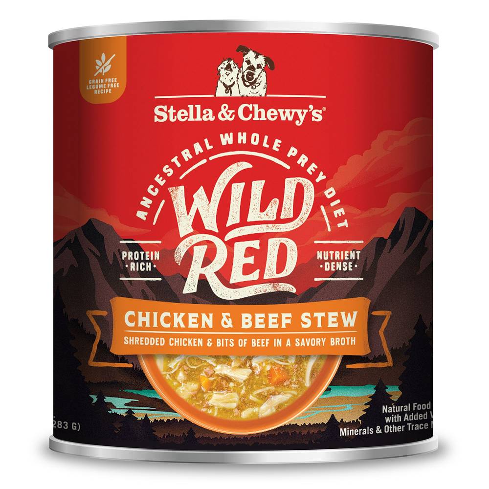 Stella & Chewy's Wild Red Chicken & Beef Stew Recipe Wet Dog Food (10 oz)