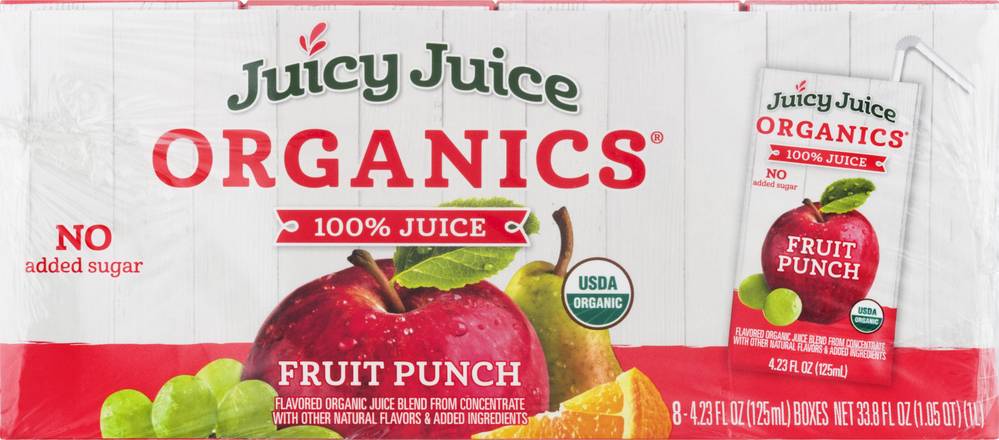 Juicy Juice Organics Fruit Punch (8 x 4.2 fl oz)
