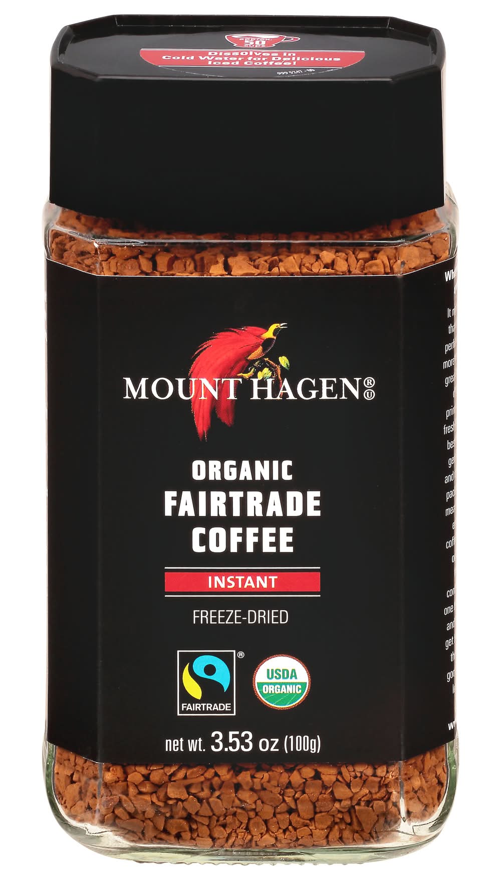 Mount Hagen Organic Fairtrade Freeze-Dried Instant Coffee (3.53 oz)