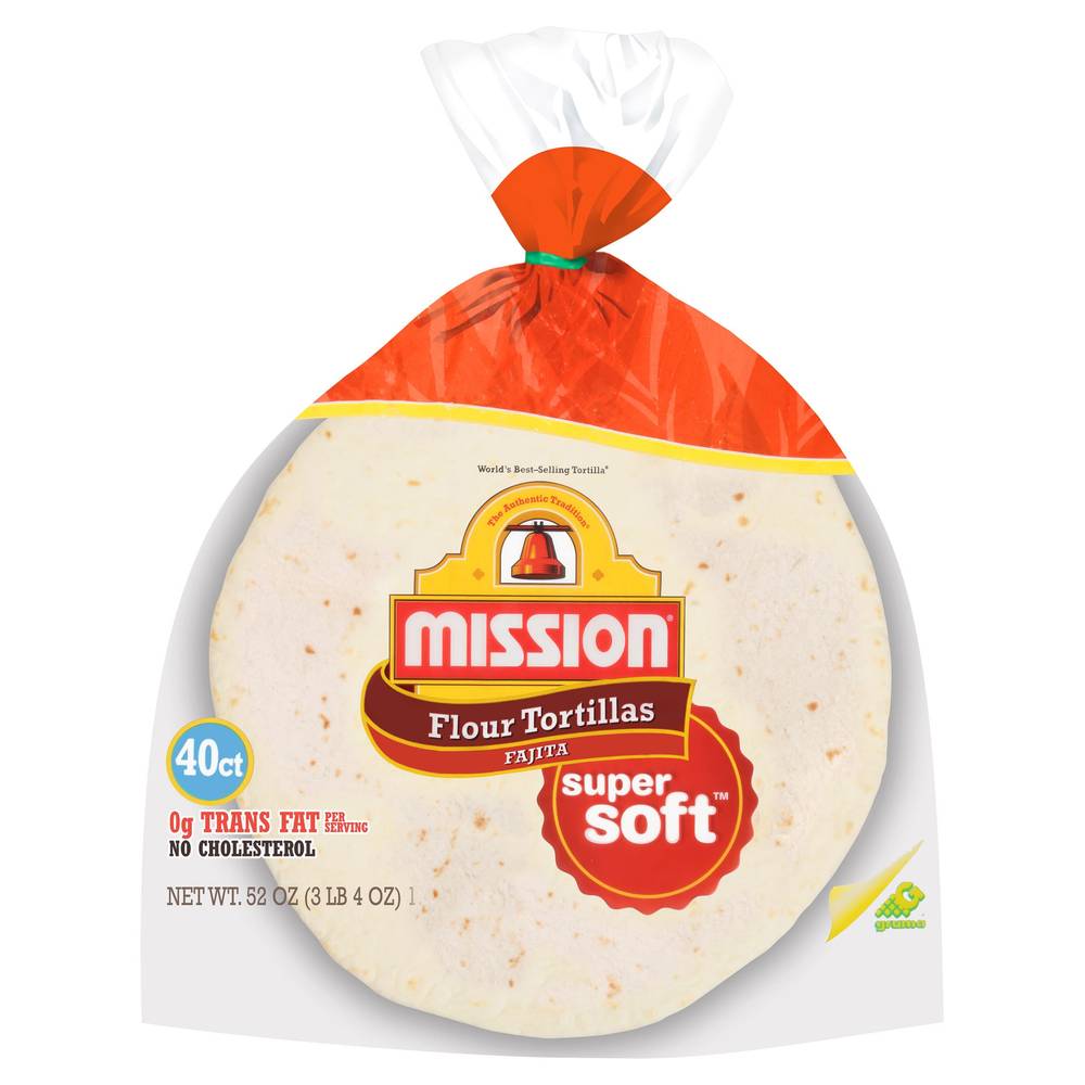 Mission Flour Tortillas, 6", 40-count