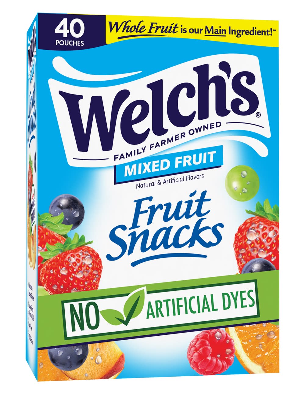 Welch's Fruit Snacks, Mixed Fruit (40 x 0.8 oz)