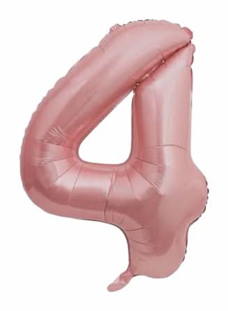 INFLATED Foil Number Balloon 34in 4