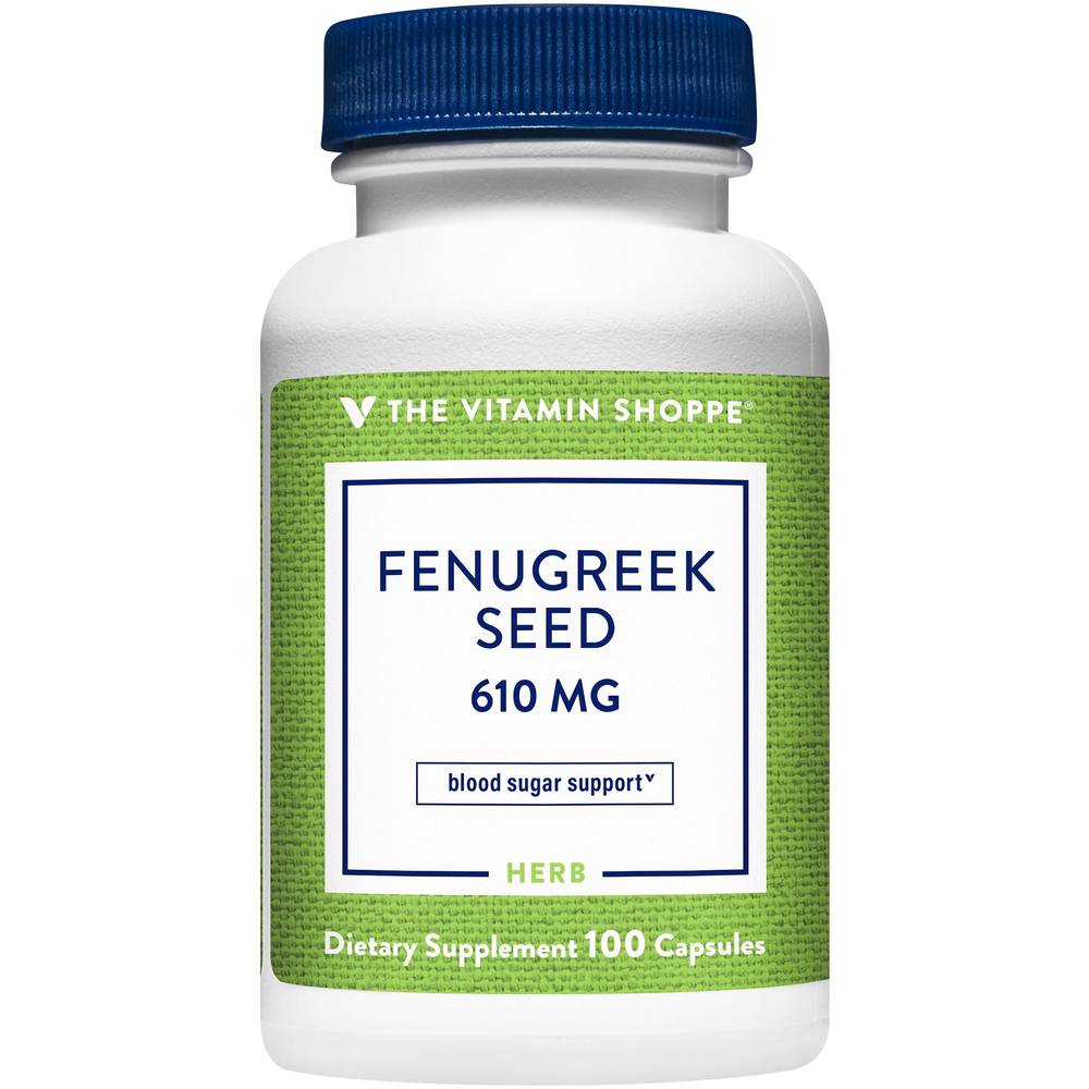 The Vitamin Shoppe Fenugreek Seed 610 mg Capsules