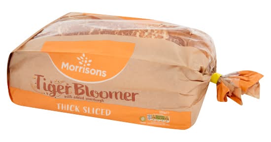 Morrisons Tiger Bloomer With Added Sourdough Bread (800g)