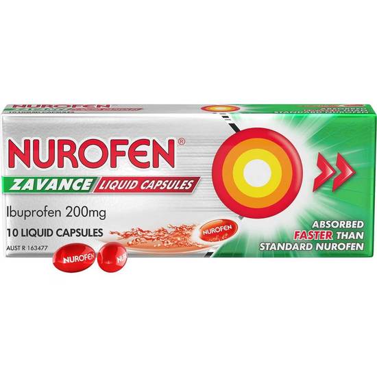 Nurofen Zavance Liquid Capsules 10pk