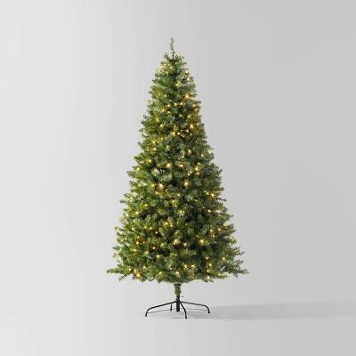 7.5' Pre-lit Alberta Spruce Artificial Christmas Tree Dual Color LED Lights - Wondershop™: Electric, Flame-Resistant, Indoor Use