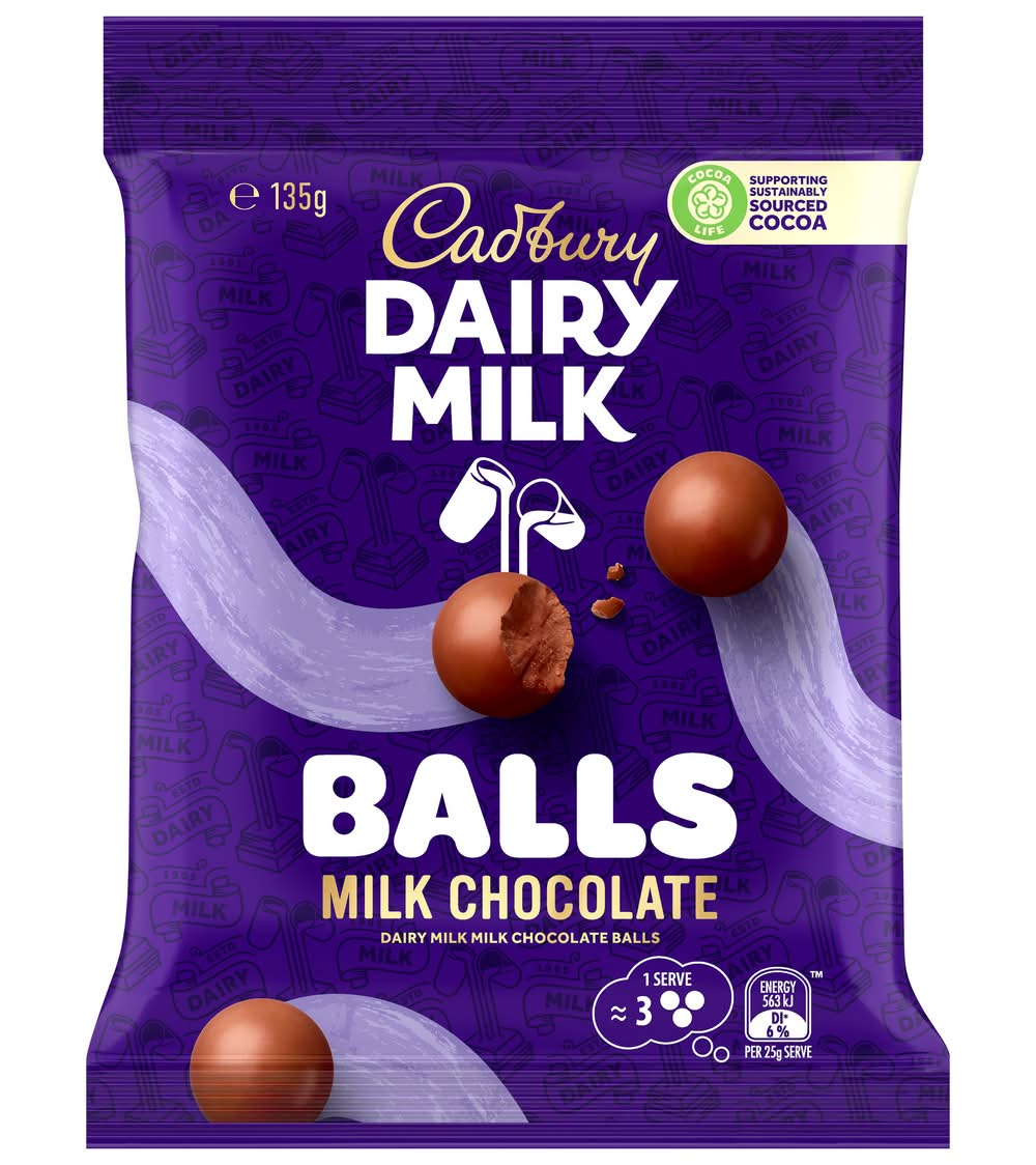 Cadbury Dairy Milk Milk Chocolate Balls (135g)
