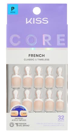 KISS Classic & Timeless French Core False Nails (32 ct)