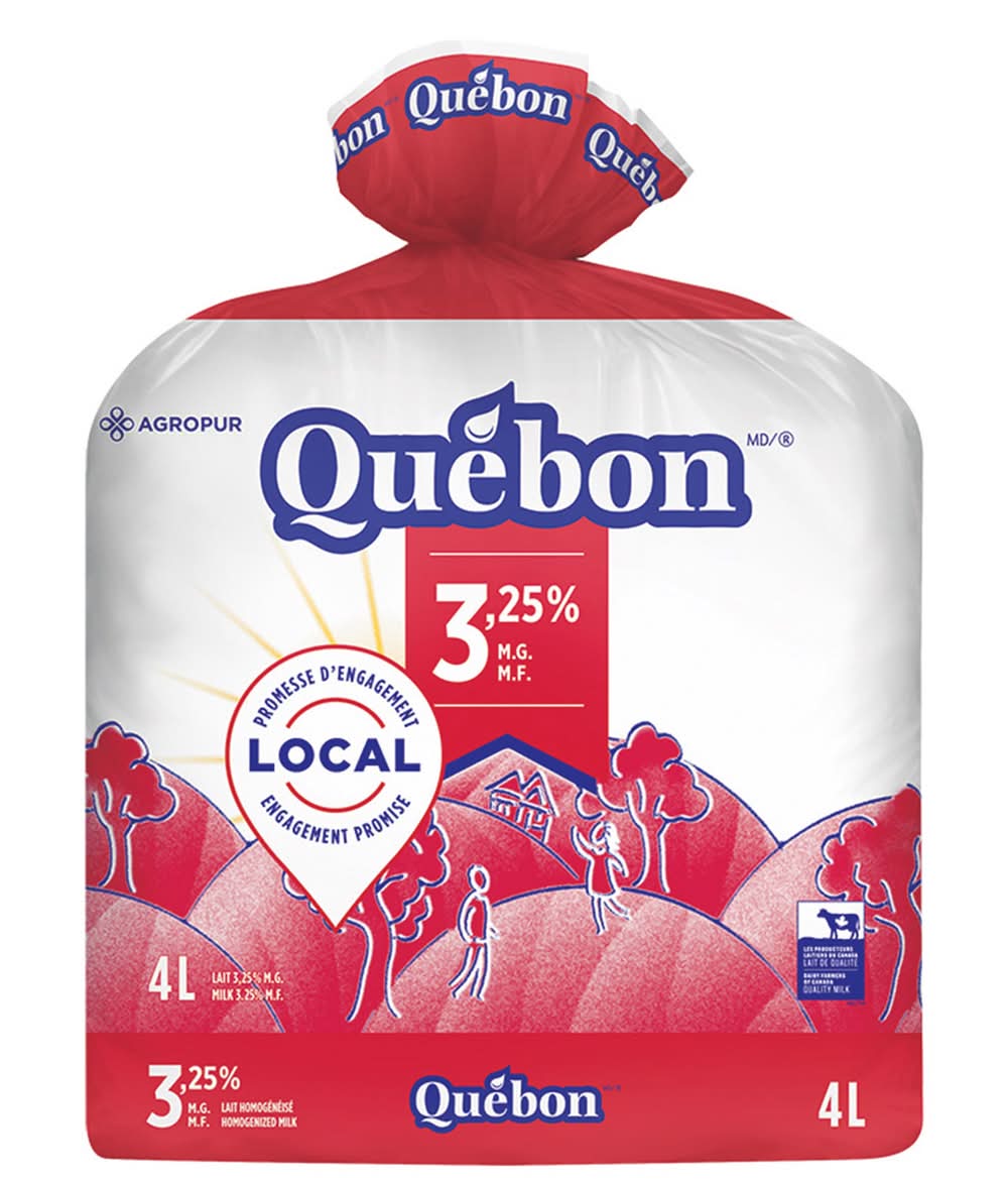 Québon - 3,25 % Lait Homogénéisé, 4 L / Québon 3.25% Homogenized Milk, 4 L