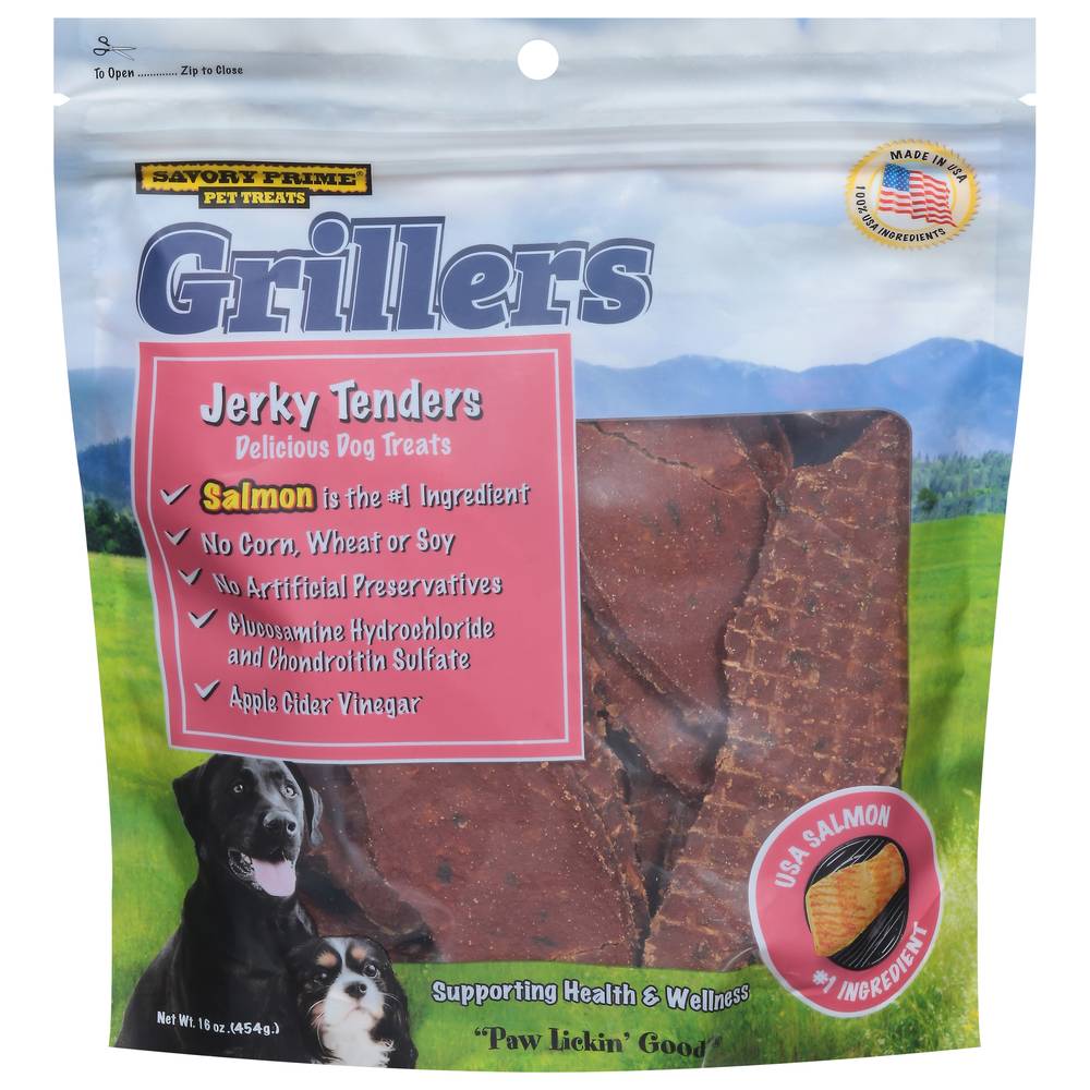 Savory Prime Grillers Delicious Jerky Tenders Dog Treats (16 oz)