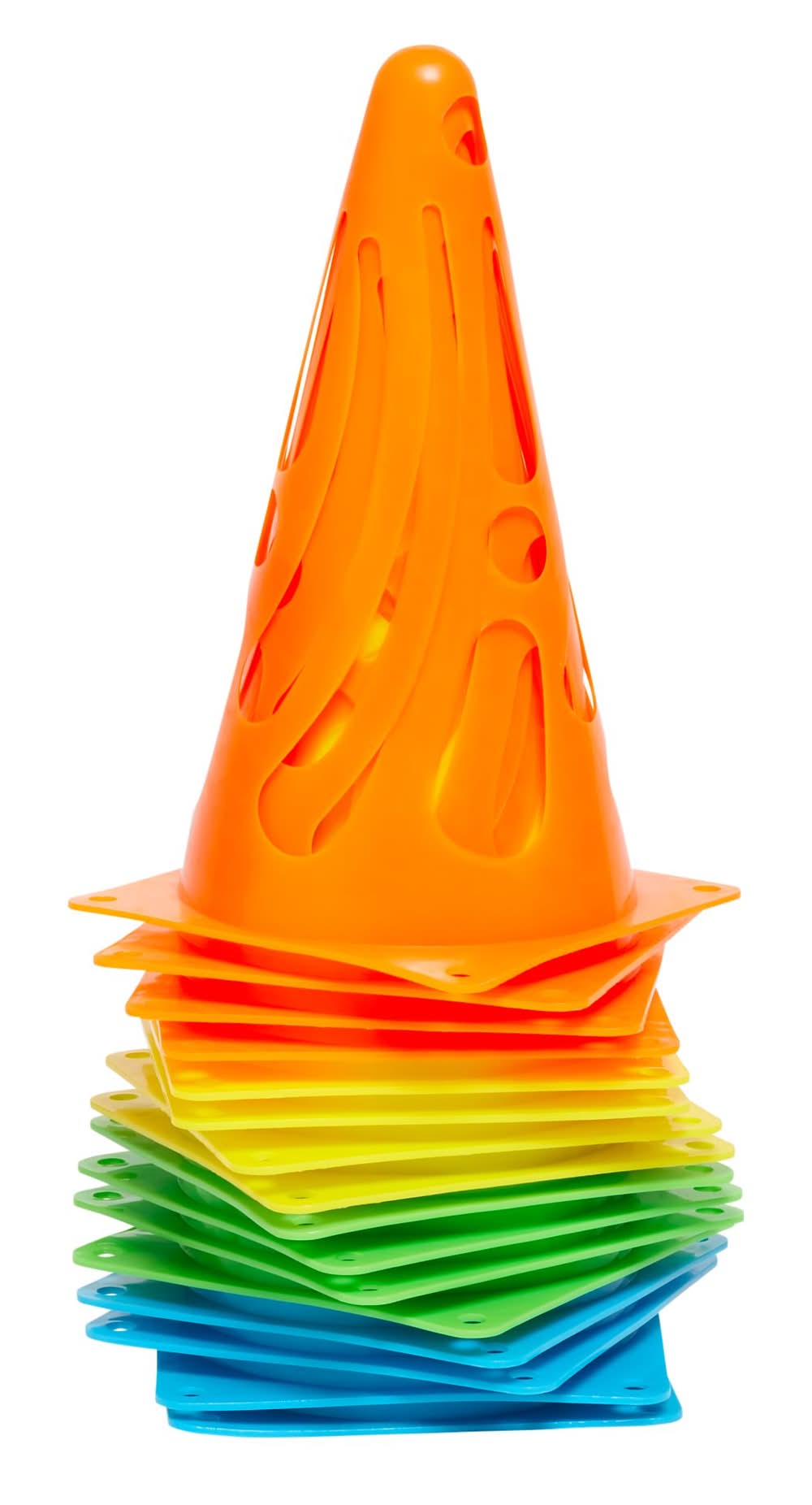 Primed 16-Pack Collapsible Training Cones