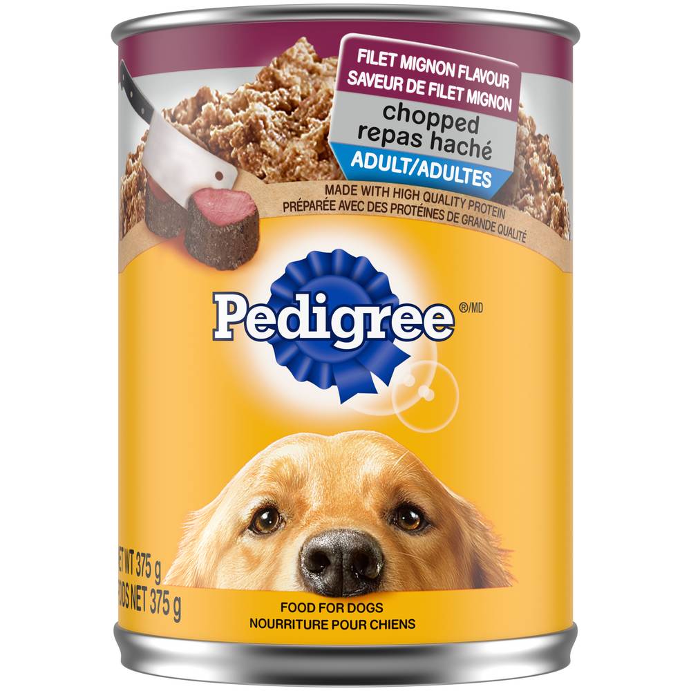 Pedigree Chopped Filet Mignon Dog Food (375 g)