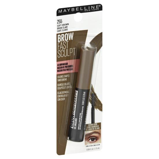 Maybelline Brow Fast Sculpt Gel Mascara 255 Soft Brown (0.09 fl oz)