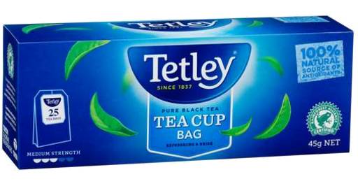Tetley Tea Cup Bags (45g, 25 pack)