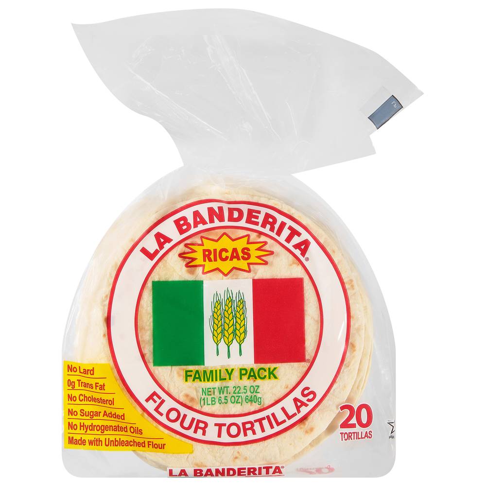 La Banderita Ricas Family pack Flour Tortillas (20 ct)