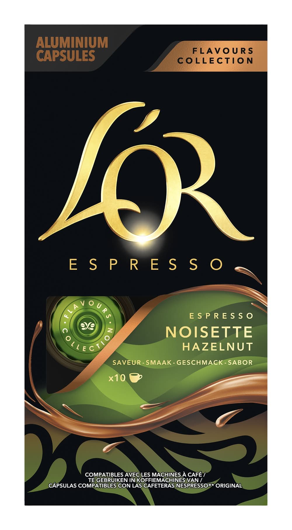 L'OR - Capsules de café espresso, noisette (10)