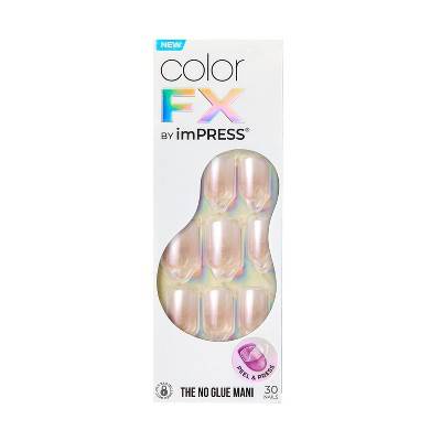 imPRESS Colorfx Press-On Manicure, Light White (0.02 oz, 30 ct)