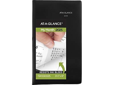 AT-A-GLANCE 2025 Monthly Planner Calendar, Black