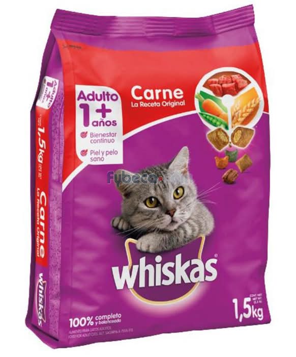 Alimento Seco Whiskas Adultos Carne 1.5Kg