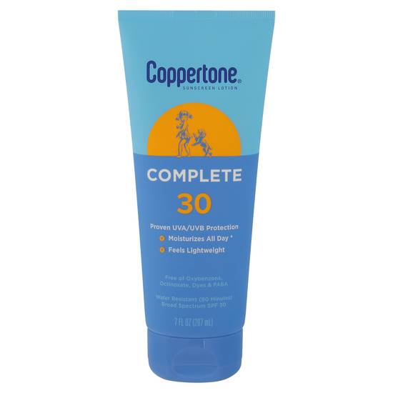 Coppertone Complete Broad Spectrum Spf 30 Sunscreen Lotion