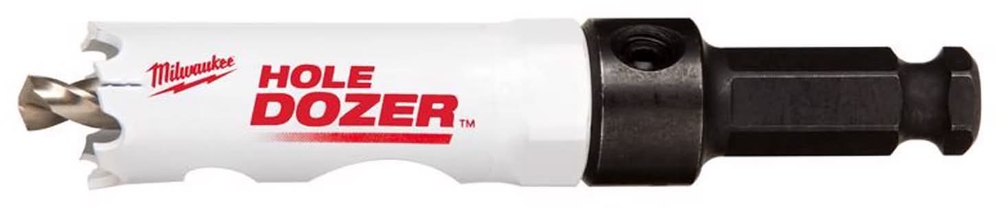Milwaukee Hole Dozer 3/4 In. Bi-Metal 2.7 In. L X 3/8 In. D Hole Saw With Arbor And Pilot Bit Arbor