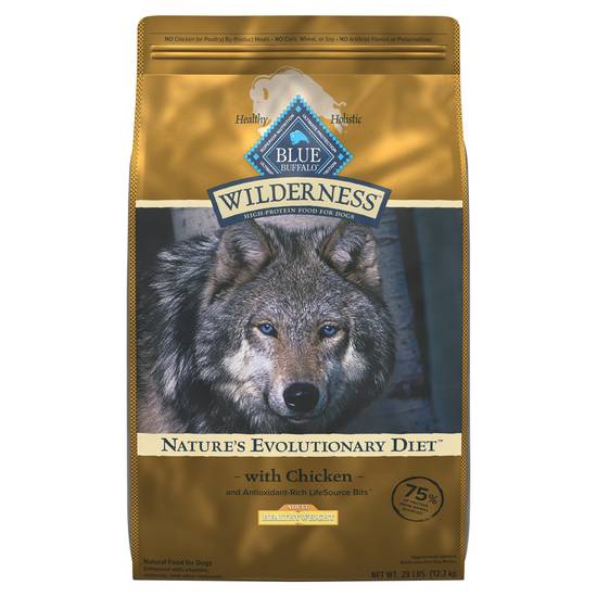 Blue Wilderness Nature's Evolutionary Diet For Dog Food (28 lb bag) ( chicken )