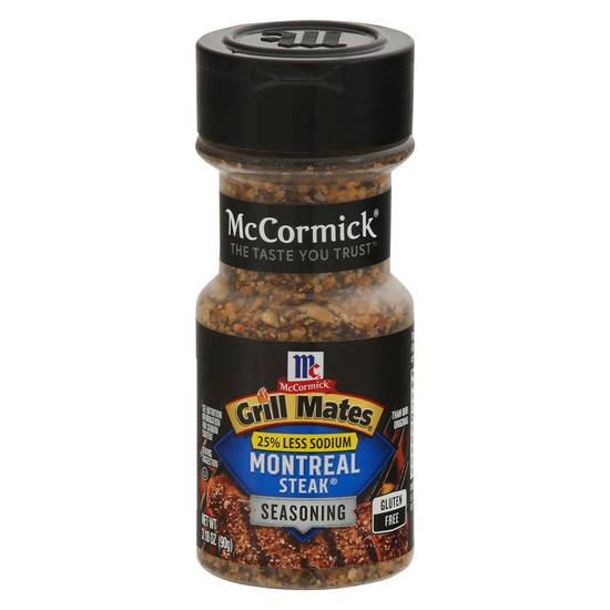 Mccormick Grill Mates 25% Less Sodium Montreal Steak Seasoning
