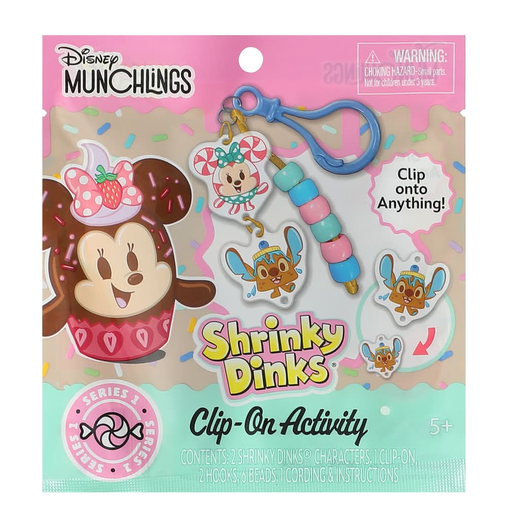 Licensed Shrinky Dinks® Clip-On Activity Set Disney Munchlings