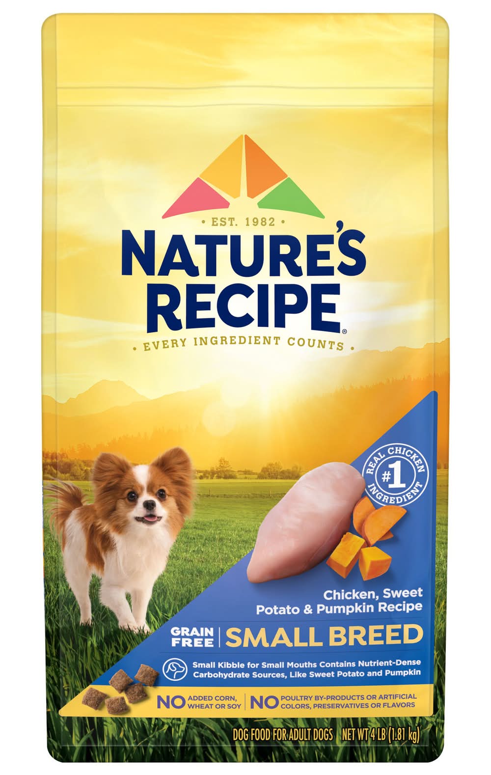 Nature's Recipe Chicken Sweet Potato & Pumpkin Small Breed Dog Food (4 lbs)