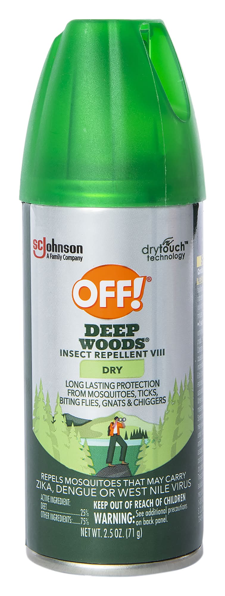 Off!® Deep Woods insect Repellent Viii Dry Spray 2.5oz