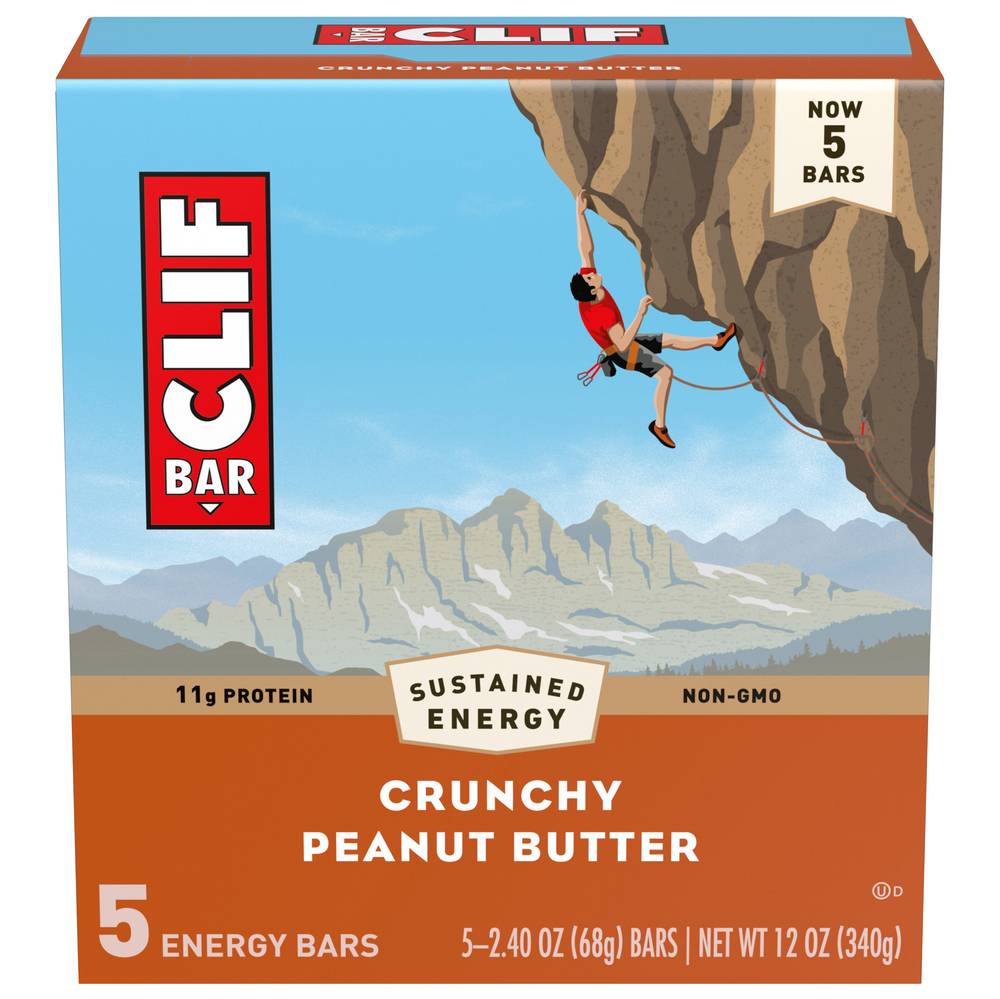 Clif Bar Crunchy Peanut Butter Energy Bar (5 ct)