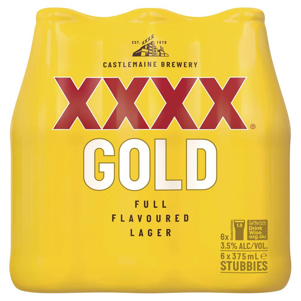 Castlemaine Brewery Xxxx Gold Lager Beer Delivery Near Me Order