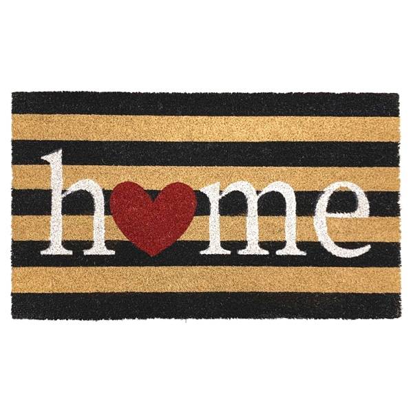 Allure Stripe Heart Home Doormat