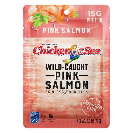 Chicken Of the Sea Wild-Caught Skinless and Boneless Pink Salmon