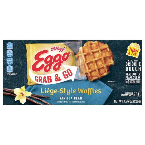 Eggo Kellogg's Liege Vanilla Frozen Liege-Style Waffles (4 ct)