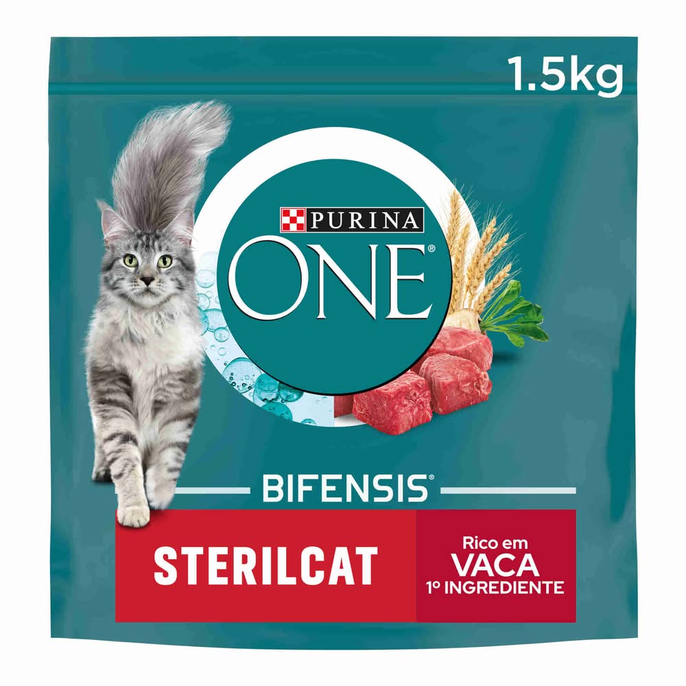 Ração para Gato Adulto Esterilizado Vaca Purina One (emb. 1,5 kg)