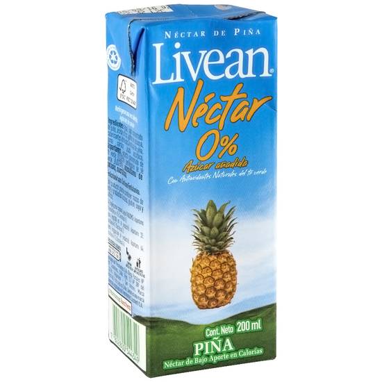 Livean - Néctar de piña - Caja 200 ml