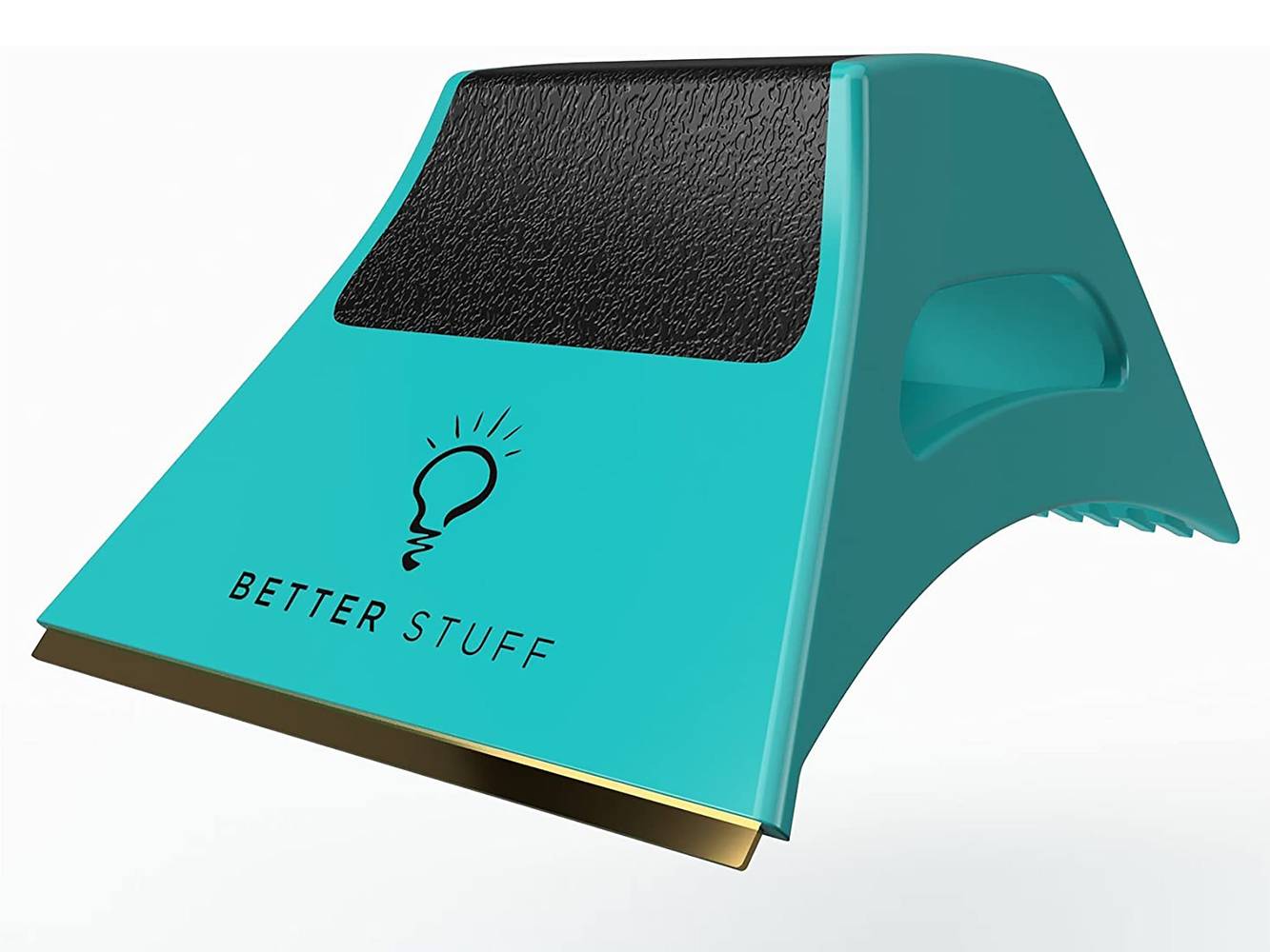 Better Stuff Series 2 Teal Ice Scraper with Brass Blade - Patented Shape Shifting Technology - Efficient and Easy Ice Removal | 48553BS