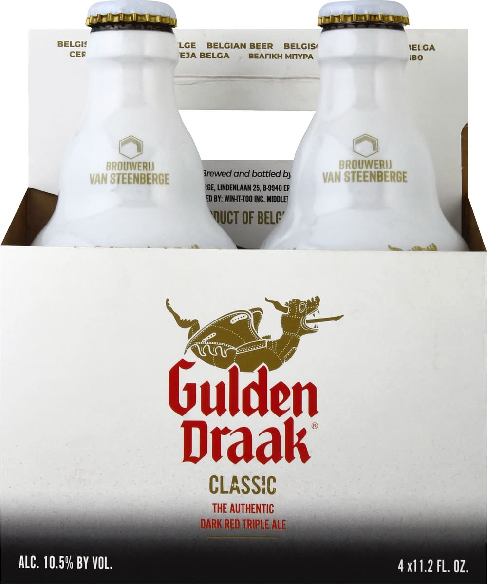 Gulden Draak Classic Dark Red Triple Ale Beer (4 x 11.2 fl oz)