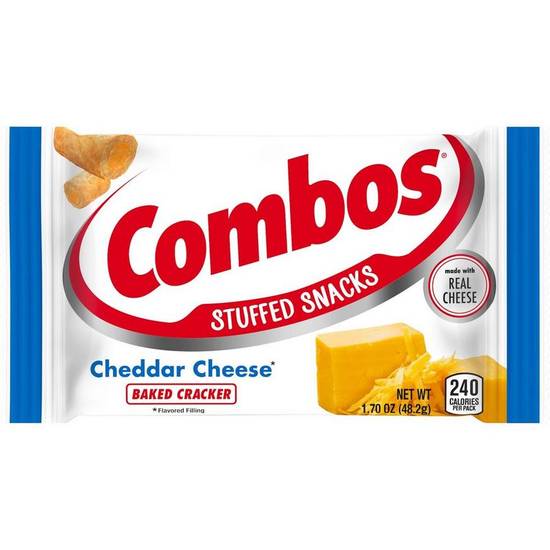 Combos Stuffed Baked Cracker Snacks, 1.7oz - Cheddar Cheese