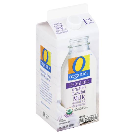 O Organics Milk 1% Lowfat Uht (1/2 gal)