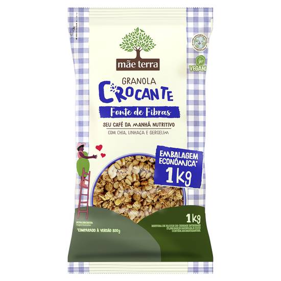 Mãe terra granola 7 grãos integrais crocante (1 kg)