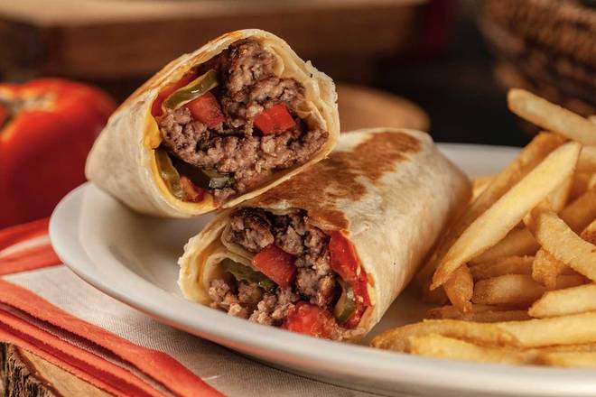 Angus Cheeseburger Wrap