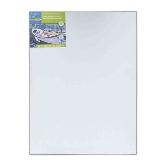 Artist's Loft Level 3 Gallery Wrapped Heavy Duty Canvas, White