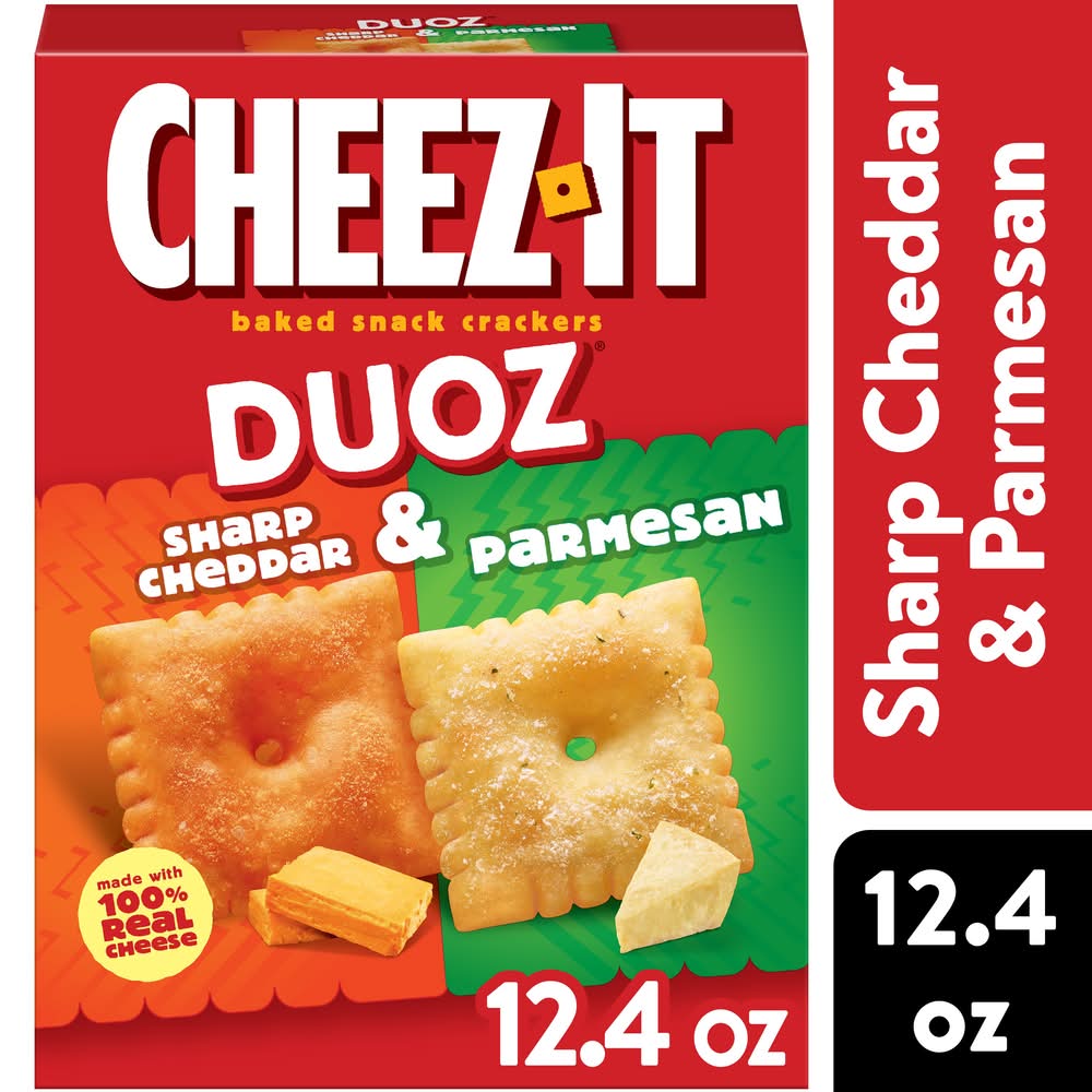 Cheez-It Duoz Sharp Cheddar and Parmesan Baked Snack Crackers (12.4 oz)