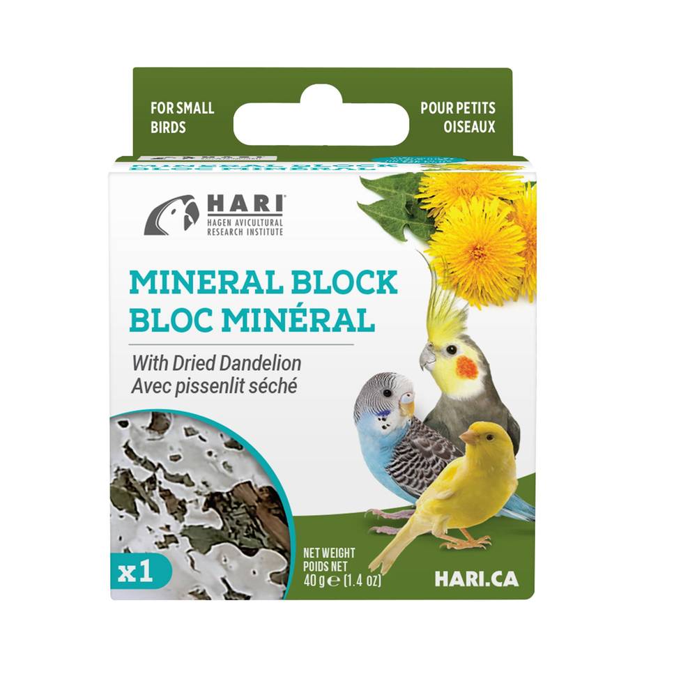 Hari Mineral Block Dried Danelion Bird Supplements (Size: 1.2 Oz)