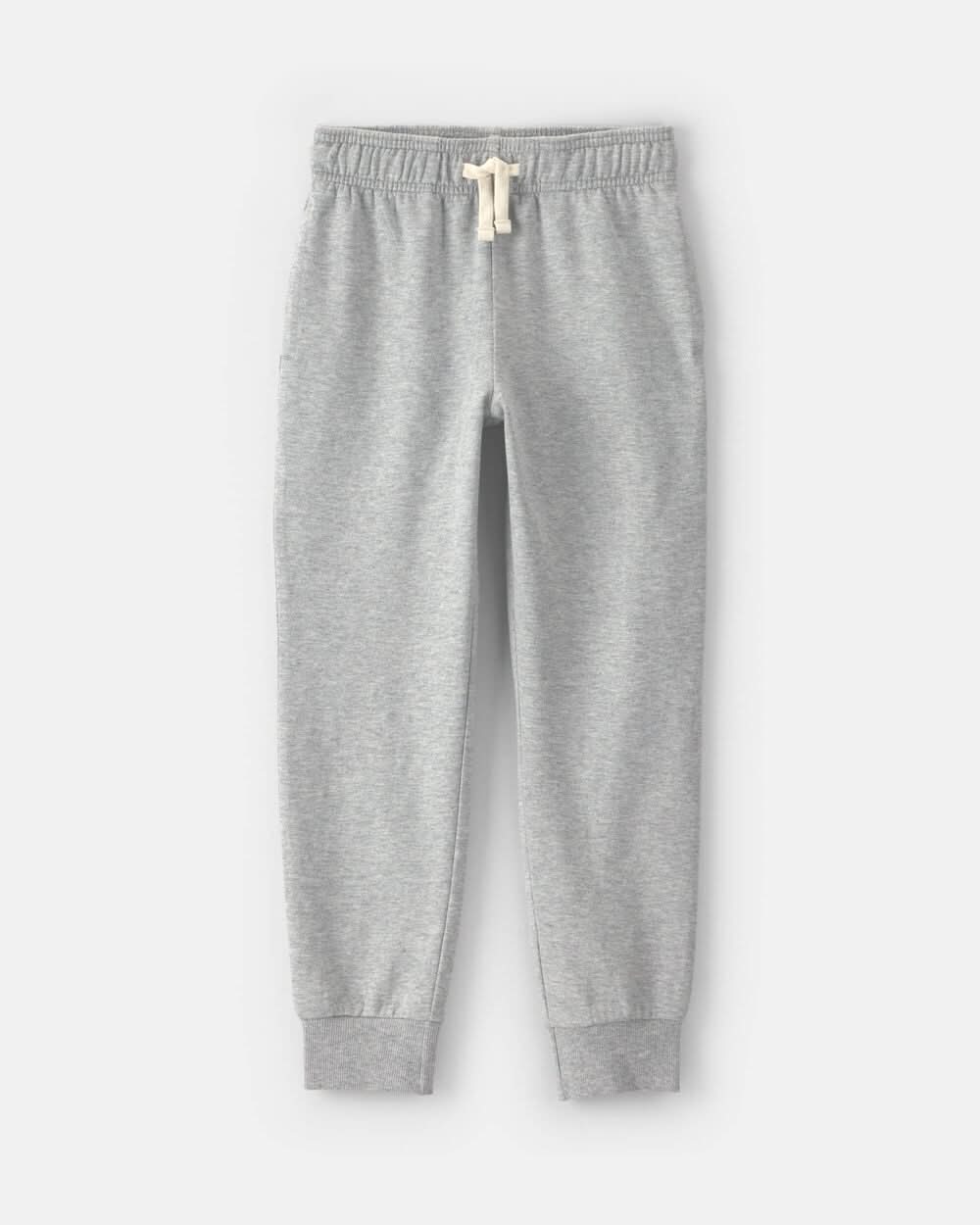 Boys French Terry Joggers - Grey - 8