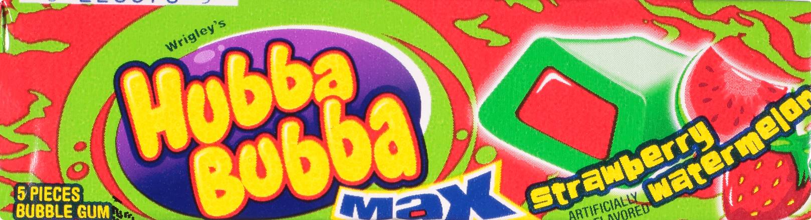 Hubba Bubba Max Strawberry Watermelon Bubble Gum (5 ct)